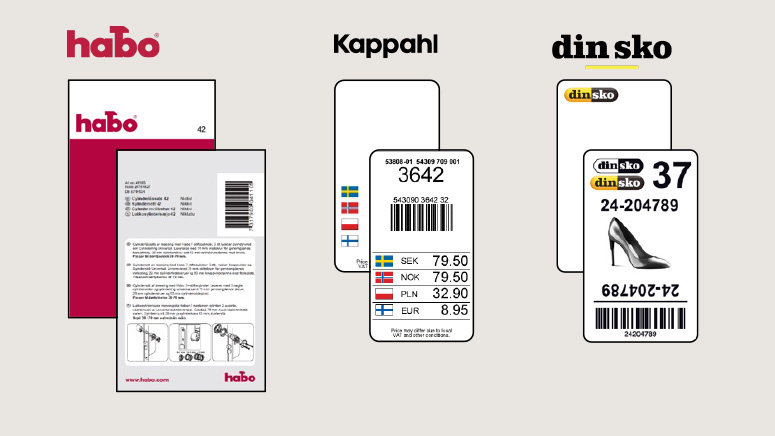 Kundenavn på hangtag-label